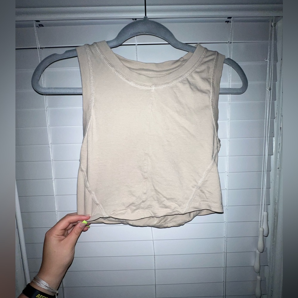 Cropped Open Back Tank